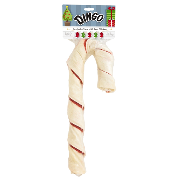 Candy cane rawhide dog on sale bones